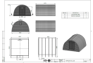 Medinis kempingo namelis POD 4x4m (12m²), 44mm